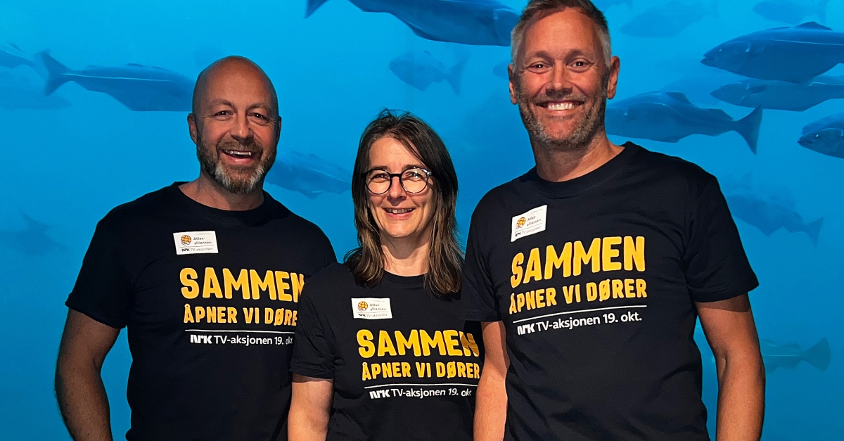 <em>SAMMEN ÅPNER DE DØRER: Daglig leder i B2B ARENA, Frank Victor Valderhaugstrand, fylkesleder for NRK TV-aksjonen, Ulla Hay og administrerende direktør for Atlanterhavsparken, Kjetil Aarseth.</em>