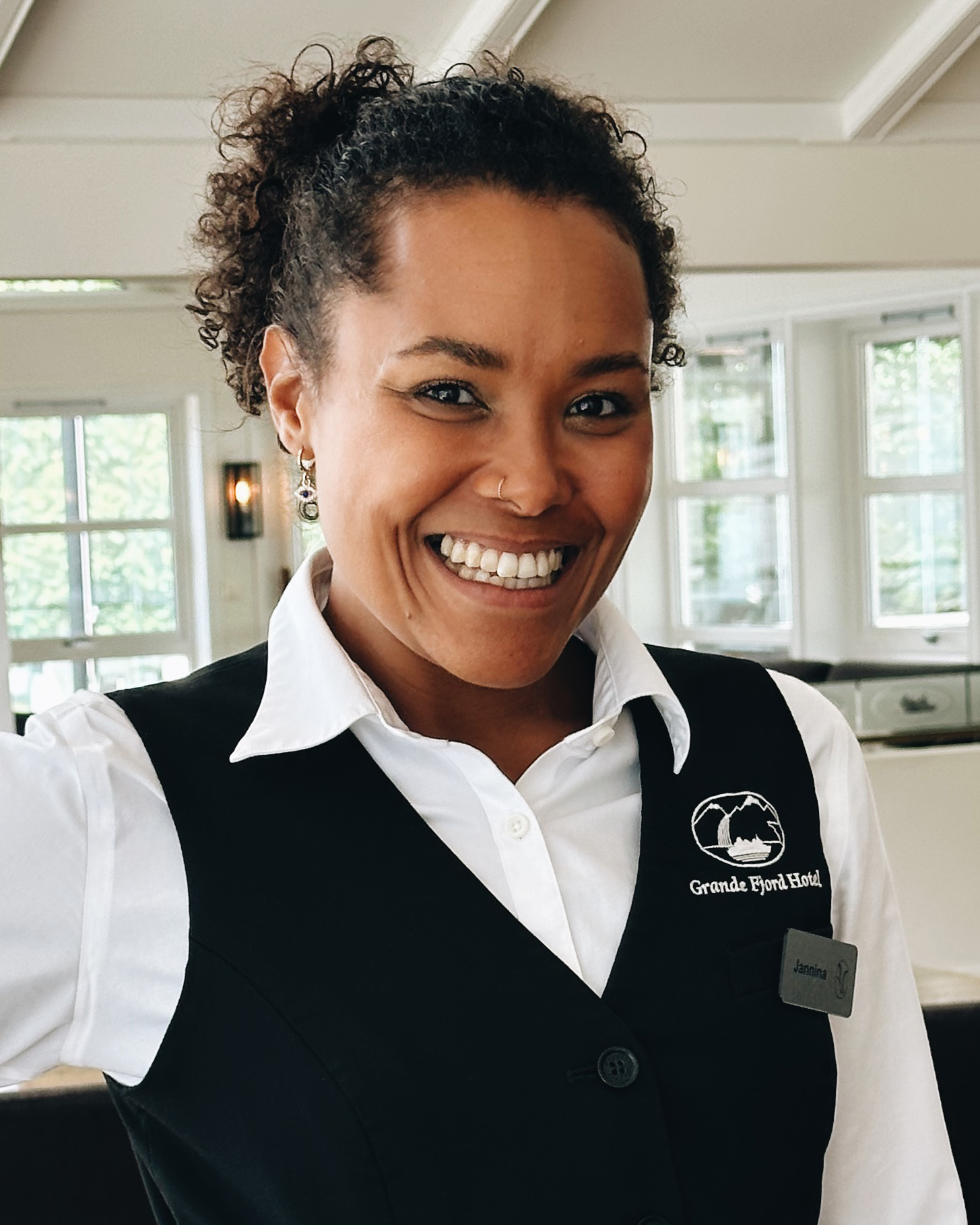 Jannina Manjang i Grande Fjord Hotel